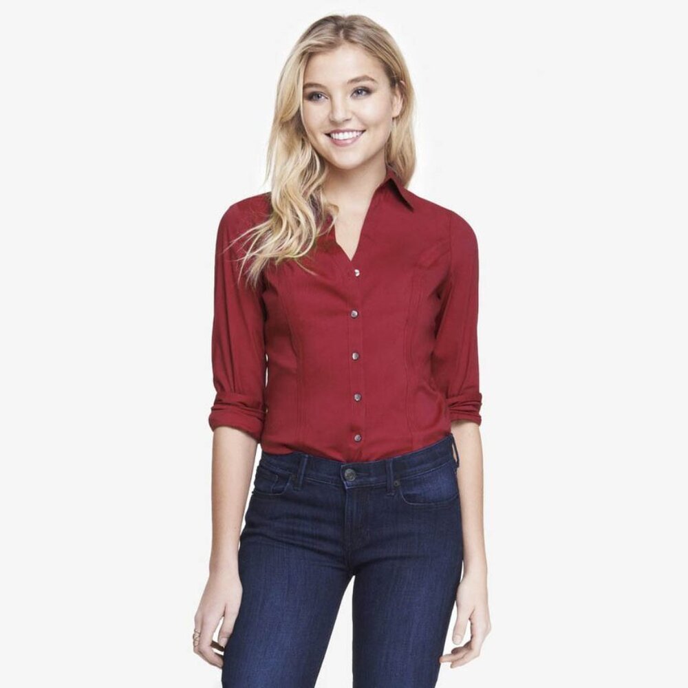 Express Essential Stretch Shirt Professional Work